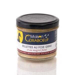 Rillettes au foie gras et au magret fumé