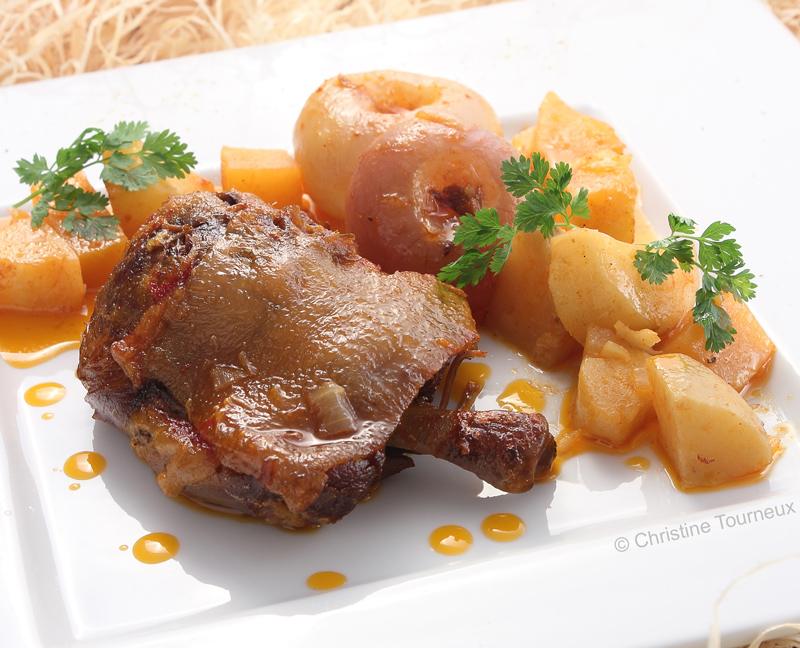 Recette du Tajine au confit de canard